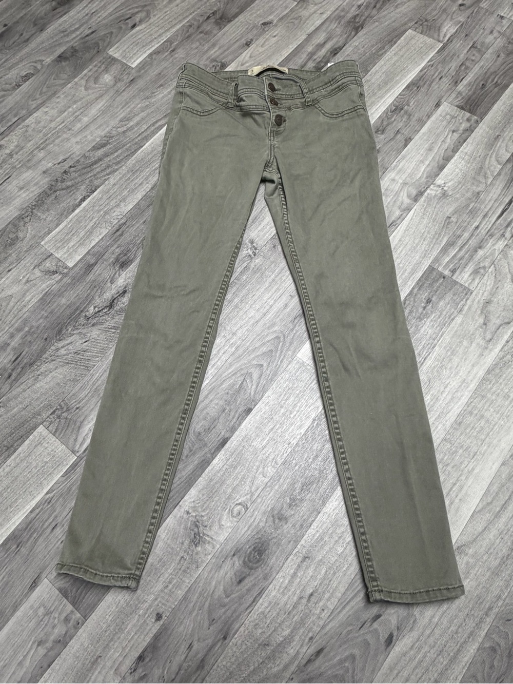 Hollister Olive Skinny Jeans